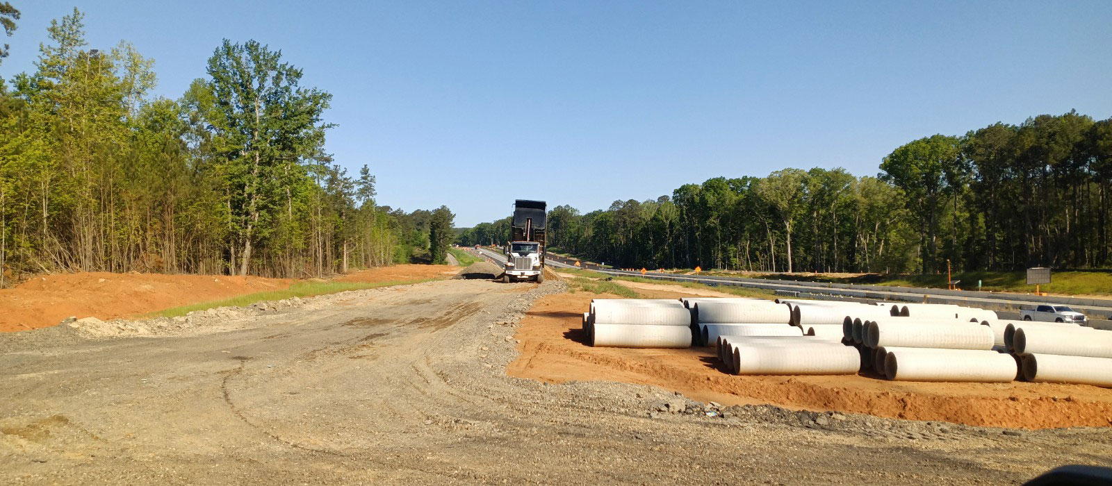Reinforced concrete pipe is used to collect storm water.  The Midlands Connection project will use over 80,000 linear feet of concrete pipe produced right here in South Carolina!