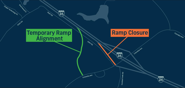 Ramp Closure locations
