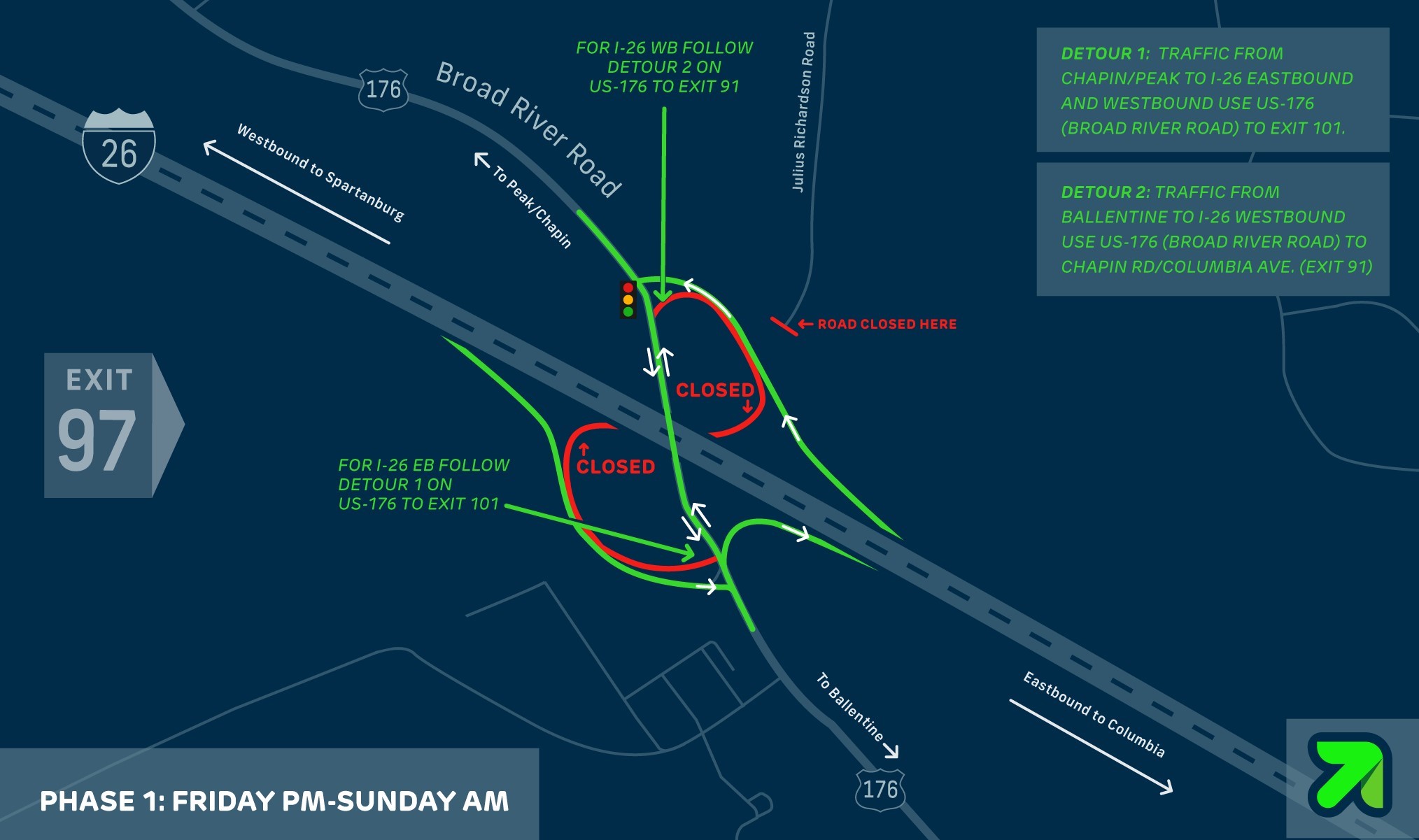 Detour Map